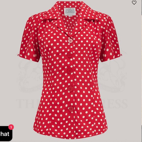 The Seamstress of Bloomsbury Grace Blouse NWT Size 12 - Picture 1 of 5